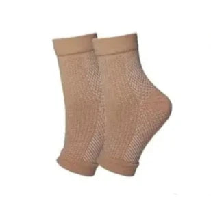 Neurotic socks in beige color