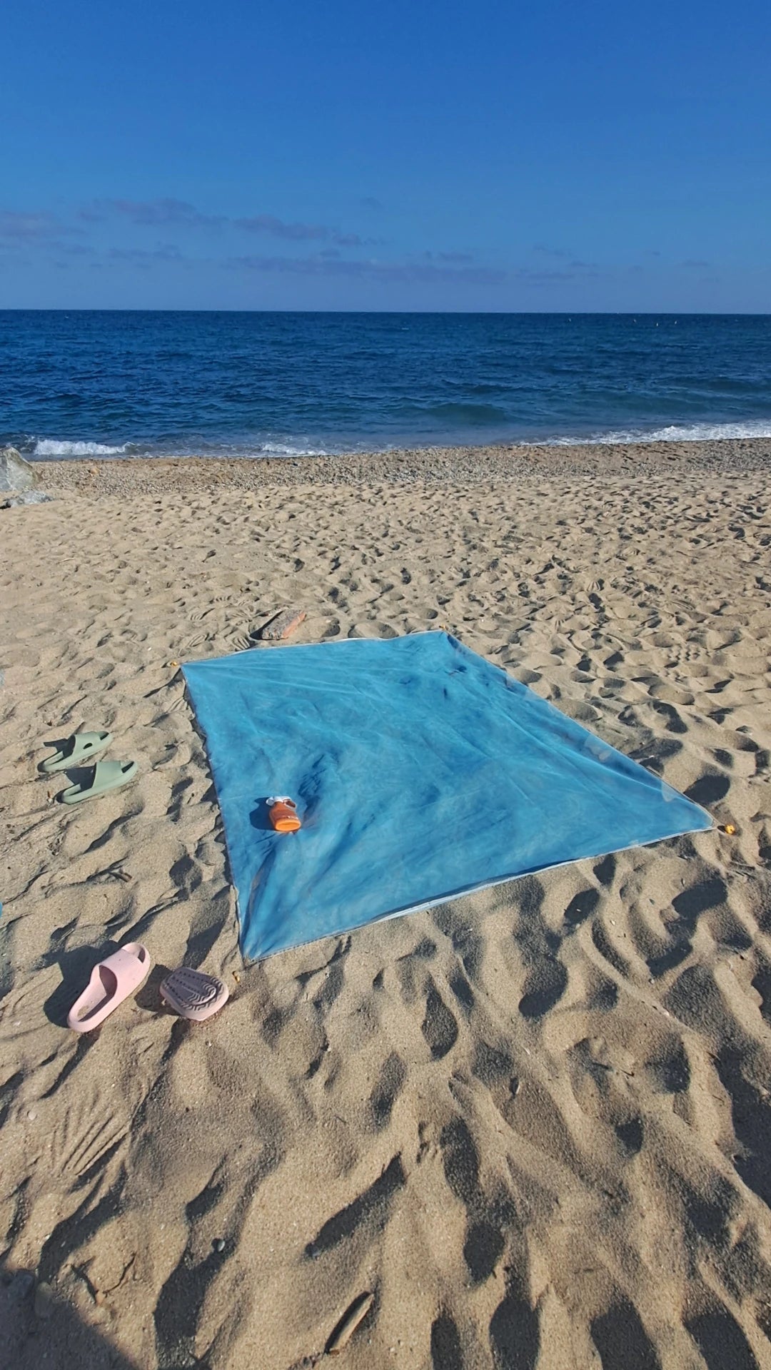 Picknickmattor i tre olika färger