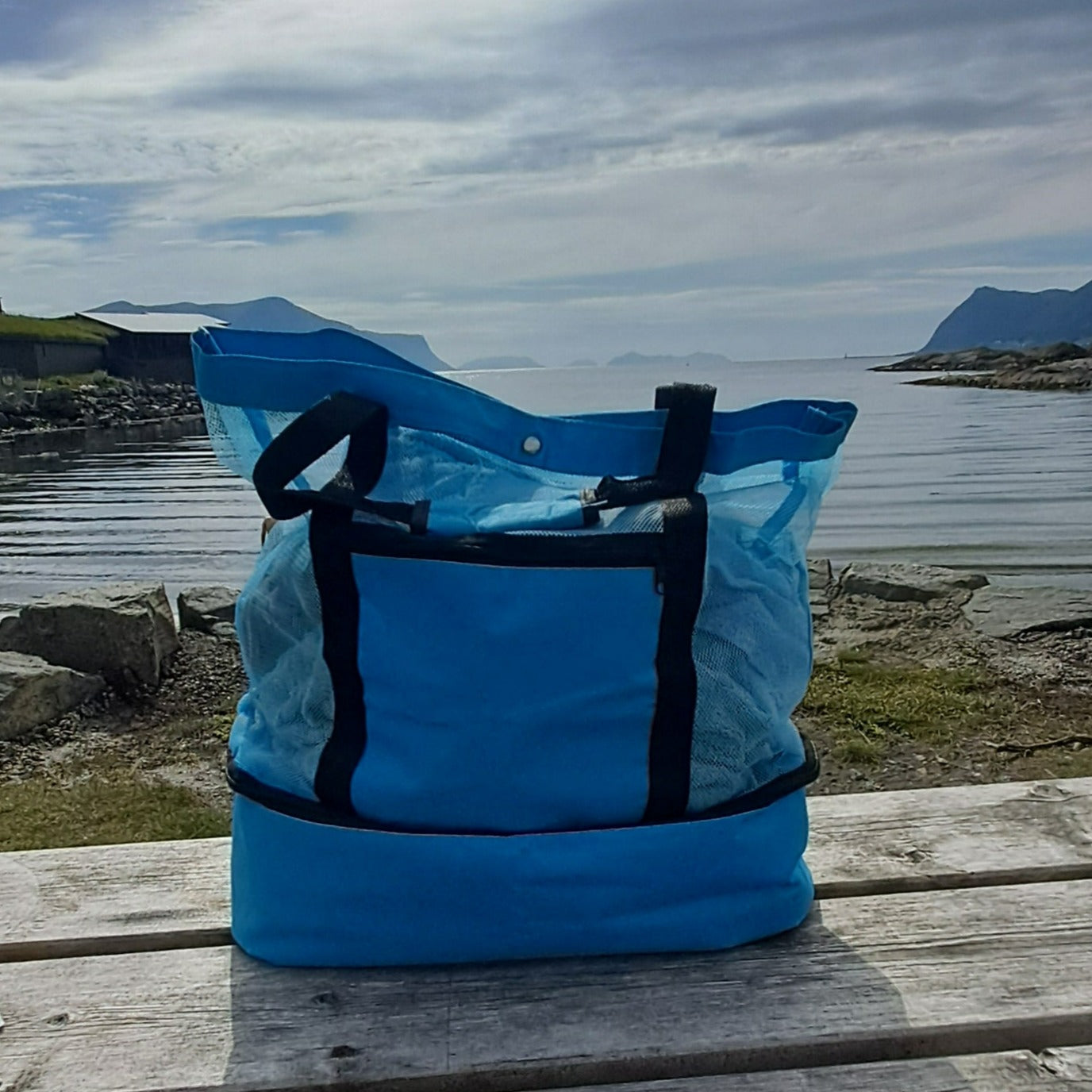 Beach bag in several variants and with cooling bag