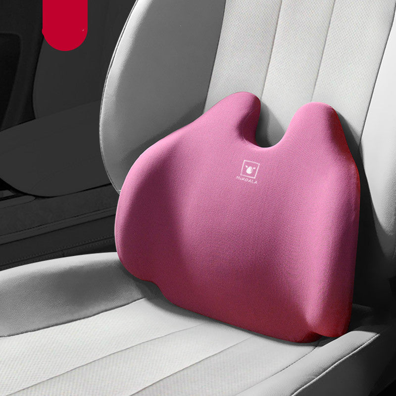 Lumbar pillow for the car or in the office